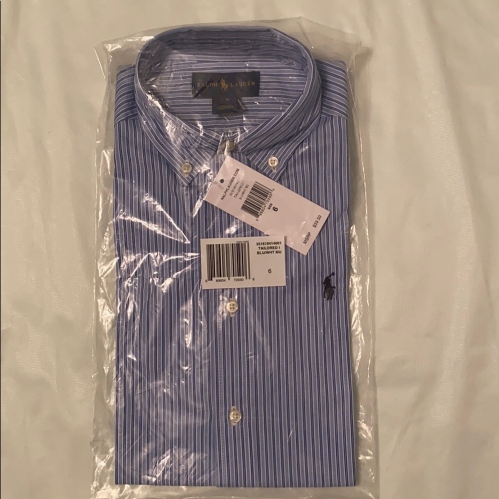 Ralph Lauren Custom Fit Cotton Dress Shirt